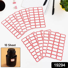 Multipurpose Blank Label Sticker Sheets Pack of Sheets (10 Sheet Set) - dailyneed.life