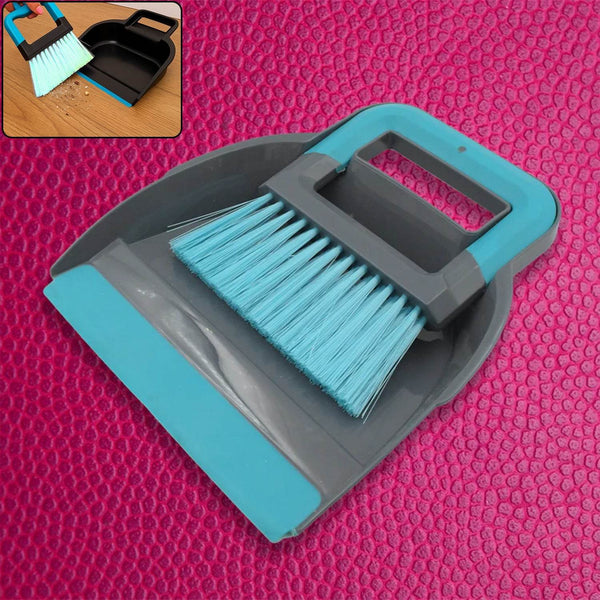 Plastic Cleaning Broom Brush and Dustpan Set Desktop Broom Sweep Cleaning Brush Dust Pan Car Keyboard Cleaning Household Dust Pan, Supdi (1 Set) - dailyneed.life