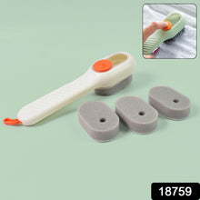 Cleaning Sponge Brush with Liquid / Soap Dispenser & With 4 Refill Brush Heads (1 Set) - dailyneed.life