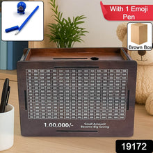 Wooden Money / Piggy Bank, Money Box (1 Pc / 1 Emoji Pan) - dailyneed.life
