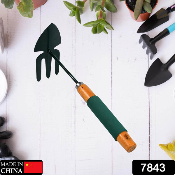 2 IN 1 DOUBLE HAND HOE GARDENING TOOL WITH WOODEN HANDLE - dailyneed.life