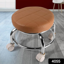 Heavy Duty Steel Base Round Rolling Stool with Wheels Pedicure Stool (1 pc) - dailyneed.life