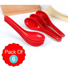 Microwave Safe, Unbreakable, Colorful Soup / Dessert Spoons, Food Grade Set of 6 Pcs, - dailyneed.life