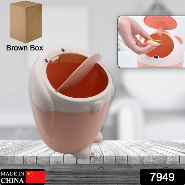 Little White Rabbit Trash Can Small Garbage can with lid Trash can for Cars Mini Dumpster for Desk Tabletop Litter bin Bunny Trash can Rabbit Garbage can,Mini Dustbin Garbage can for Desk - dailyneed.life