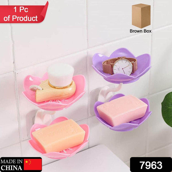 Double Layer Flower Self Draining Soap Dish Holder, Bathroom Shower Soap Holder Dish Storage Plate Tray for Bathroom, Kitchen, Bathtub - dailyneed.life