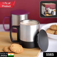 Stainless Steel Coffee/Tea Cup, Stainless Steel Lid Cover Hot Coffee/Tea Mug Hot Insulated Double Wall Stainless Steel, Coffee and Milk Cup with Lid & Handle Easy To Carry - Coffee Cup (1 Pc) - dailyneed.life