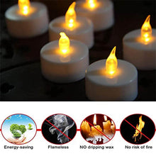 8-Piece Battery Operated Flameless Floating Candles in Transparent Box – Decorative Wedding Tea Lights, Diwali - dailyneed.life