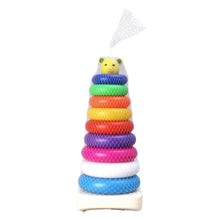 Plastic Baby Kids Teddy Stacking Ring Jumbo Stack Up Educational Toy 9pc - dailyneed.life