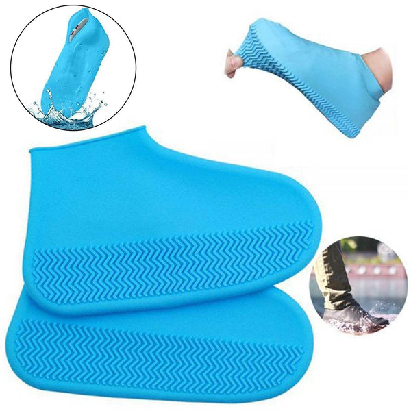 Non-Slip Silicone Rain Reusable Anti skid Waterproof Fordable Boot Shoe Cover (Mix Color) - dailyneed.life