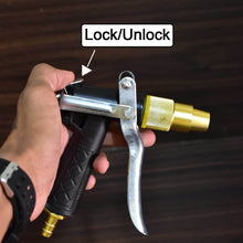 Durable Gold Color Trigger Hose Nozzle Water Lever Spray - dailyneed.life