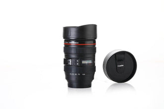 Camera Lens Shaped Coffee Mug Flask With Lid - dailyneed.life