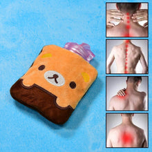 Brown Panda Print small Hot Water Bag with Cover for Pain Relief, Neck, Shoulder Pain and Hand, Feet Warmer, Menstrual Cramps. - dailyneed.life