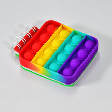 Square it Fidget Spiral Notebook Bubble Push Fidget Silicon Toy Book Stress Relief Anxiety School Stationery Notebook. - dailyneed.life