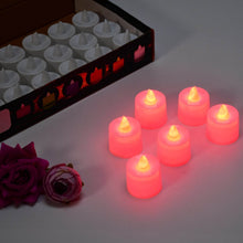 Red LED Tealights – Smokeless Flameless Candles for Home Décor, Diwali (24 Pcs) - dailyneed.life