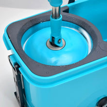 Quick Spin Mop Plastic spin, Bucket Floor Cleaning, Easy Wheels & Big Bucket, Floor Cleaning Mop with Bucket - dailyneed.life