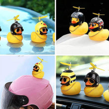 Beautiful Duck Car Ornaments Duck Bicycle Bell with Propeller Helmet (1 Pc / Mix Design) - dailyneed.life