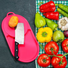 Plastic Kitchen Chopping Board with Tray – Convenient for Food Prep and Storage - dailyneed.life