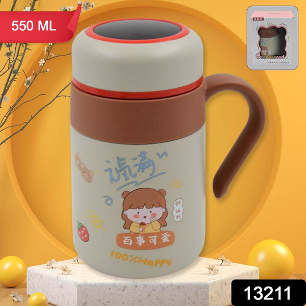 Stainless Steel Mug / Bottle Vacuum Insulated Cup with Handle & Small cup (550 ML) - dailyneed.life