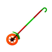 Plastic Single Wheel Push Run toy with handle and two lights on wheel. push toy for Kids. - dailyneed.life