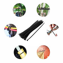 3×100 MM Nylon Self Locking Cable Ties, Heavy Duty Strong Zip Wire Tie. Pack of 100pc - Black - dailyneed.life