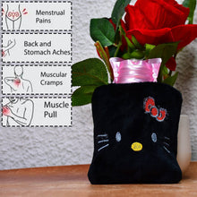 Black Small Hot Water Bag with Cover – Pain Relief & Warmer - dailyneed.life