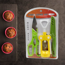 Multifunction Kitchen Tool Set – Stainless Steel & Plastic Knife and Scissors - dailyneed.life