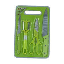 Plastic Chopping Board with Knife Set and Scissor And Wine Stainless Steel And Plastic Kitchen item Multipurpose cutting vegetables - dailyneed.life