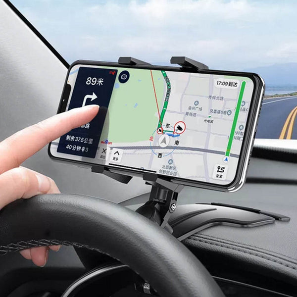 Car Mobile Phone Holder Mount Stand with 360 Degree. Stable One Hand Operational Compatible with Car Dashboard. - dailyneed.life