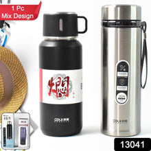 Stainless Steel Vacuum Insulated Water Bottle – 900ML Approx, Leak-Proof, Wide Mouth with Hanging Strap (Mix Color) - dailyneed.life