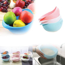 Kitchen Plastic big Rice Bowl Strainer Perfect Size for Storing and Straining - dailyneed.life