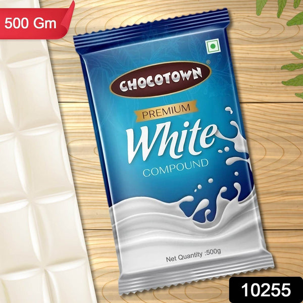 Chocotown Premium White Choco Compound Slab, 500gm - dailyneed.life