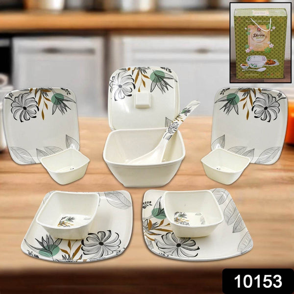 Divine lunch Tableware, Dinner Set (11 Pcs Set) - dailyneed.life