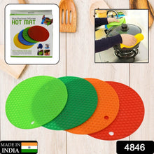 Silicon Hot Pot Mat Set - 4-Piece Heat-Resistant Trivets for Protecting Surfaces - dailyneed.life