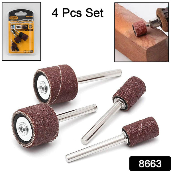 Sanding Band Drum Sleeves Mandrels for Dremel Rotary Tool (4 Pcs Set) - dailyneed.life