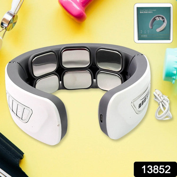 6 Heads Smart Electric Neck and Back Pulse Massager Wireless (1 Pc) - dailyneed.life