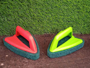 Bathroom Brush with abrasive scrubber for superior tile cleaning - dailyneed.life