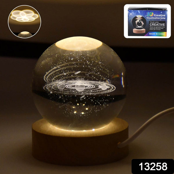 3D Astronomy Night Lamp Crystal Ball lamps With Base (1 Pc) - dailyneed.life