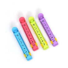 Small Multipurpose Food Snack Plastic Bag Clip Sealer / Packet Sealer Clamps / Manual Vacuum Bag Sealer / Food Pouch Clip / Bag Zipper / Food Clips Sealer for Home Kitchen, Set of 4 (Multicolor) - dailyneed.life