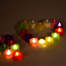 HEART LED FESTIVAL TEALIGHT WITH BATTERY OPERATE, Diwali ( 24PCS ) - dailyneed.life