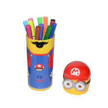 Minions Sketch Pen Set with Attractive Designed Case (Pack of 12) - dailyneed.life
