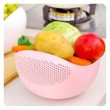 Plastic Rice Bowl / Food Strainer Thick Drain Basket with Handle for Rice, Vegetable & Fruit (set of 3pcs With Brown box) - dailyneed.life