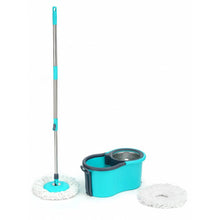 Quick Spin Mop With Steel Spin, Bucket Floor Cleaning, Easy Wheels & Big Bucket, Floor Cleaning Mop with Bucket - dailyneed.life