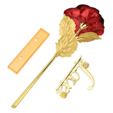 24k Gold Rose,hicoosee Gold Foil Plated Rose with LOVE Stand and Gift Box for Anniversary, Birthday, Wedding , Christmas ,Thanks giving - dailyneed.life