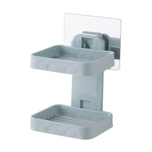 Plastic Double Layer - Soap Stand, Holder, Wall Soap Box Sturdy Vacuum Dispenser Tray - dailyneed.life