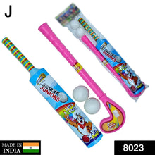 Combo of Light Weight Plastic Bat, Ball & Hockey for Kids - dailyneed.life