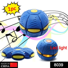 Football Flat Throw Disc - with 3 LED Light Flying Toys - dailyneed.life