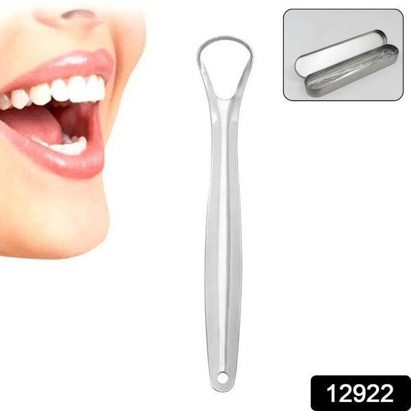 Stainless Steel Tongue Scraper for Bad Breath & Oral Hygiene, Metal Case Included (1 Pc) - dailyneed.life