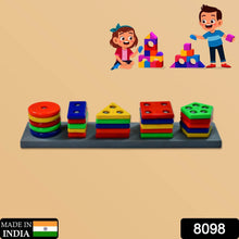 Geometric Brick - 5 Angle Matching Column Blocks for Kids - Preschool Educational Learning Toys. - dailyneed.life