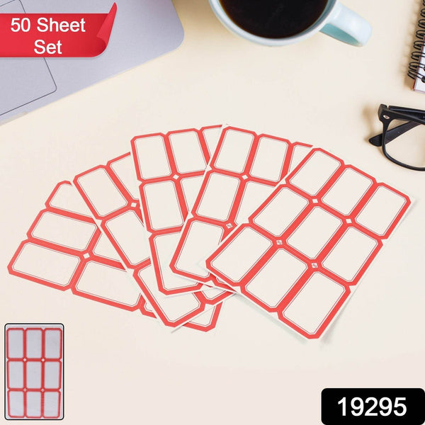 Multipurpose Blank Label Sticker Sheets Durable Office & Home Labeling Tags – Pack of Sheets (50 Sheet Set) - dailyneed.life