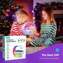 3-in-1 Multi-Function LED Night Lamp with Bluetooth Speaker, Wireless Charging, for Bedroom for Music, Party and Mood Lighting - Perfect Gift for All Occasions blootuth speaker (Media Player) - dailyneed.life